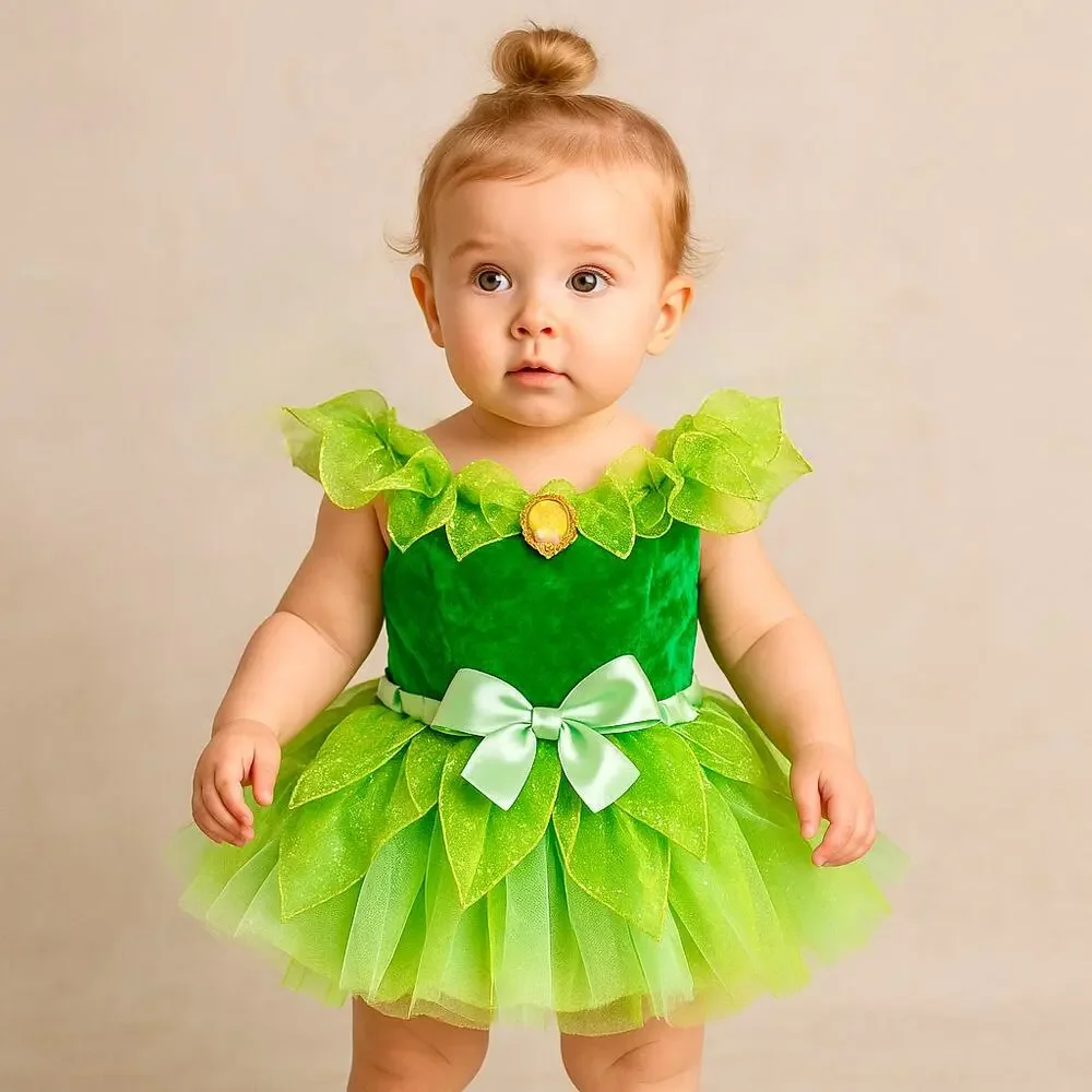 Disney Green Tinker Bell Baby Costume Dress